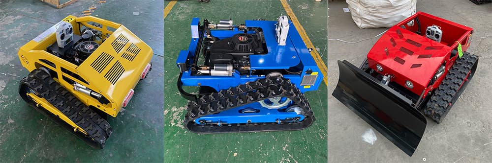 H‑550L remote control lawn mower with flat blade cutting deck